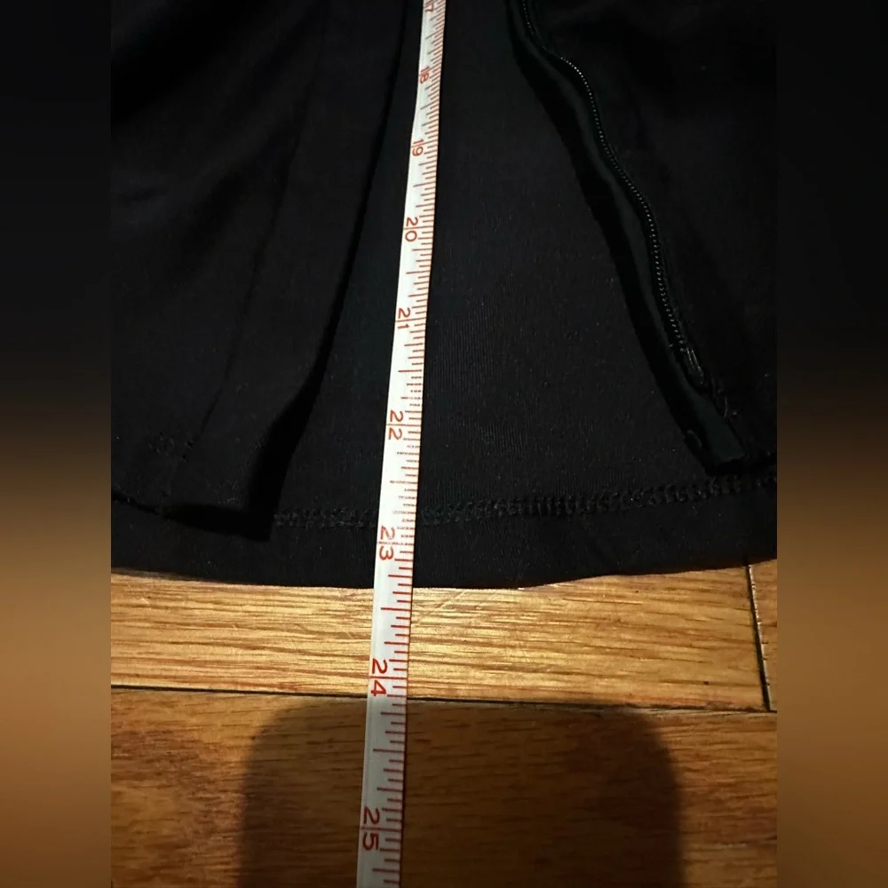Cabi Black Double Zip Stretch Yoga‎ Jacket Nylon Small